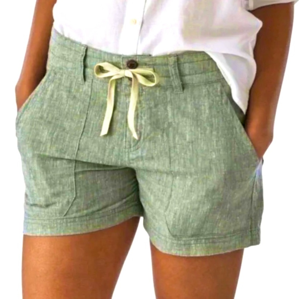PATAGONIA Worn Wear Island Hemp 4” Shorts Sea Foam Green Size 4